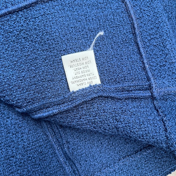 St. John Blue Jacket Button Blazer - Picture 5 of 7